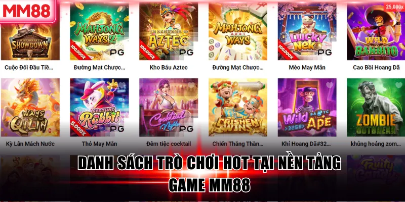 MM88 🌟 Link Vào Nhà Cái MM88 Top #1 Google VN 25 Danh sách trò chơi hot tại nền tảng game MM88
